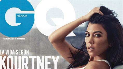 kourtney kardashian naked|Kourtney Kardashian poses naked for GQ in racy magazine .